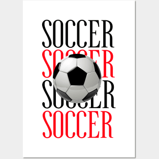 SOCCER Ball Posters and Art